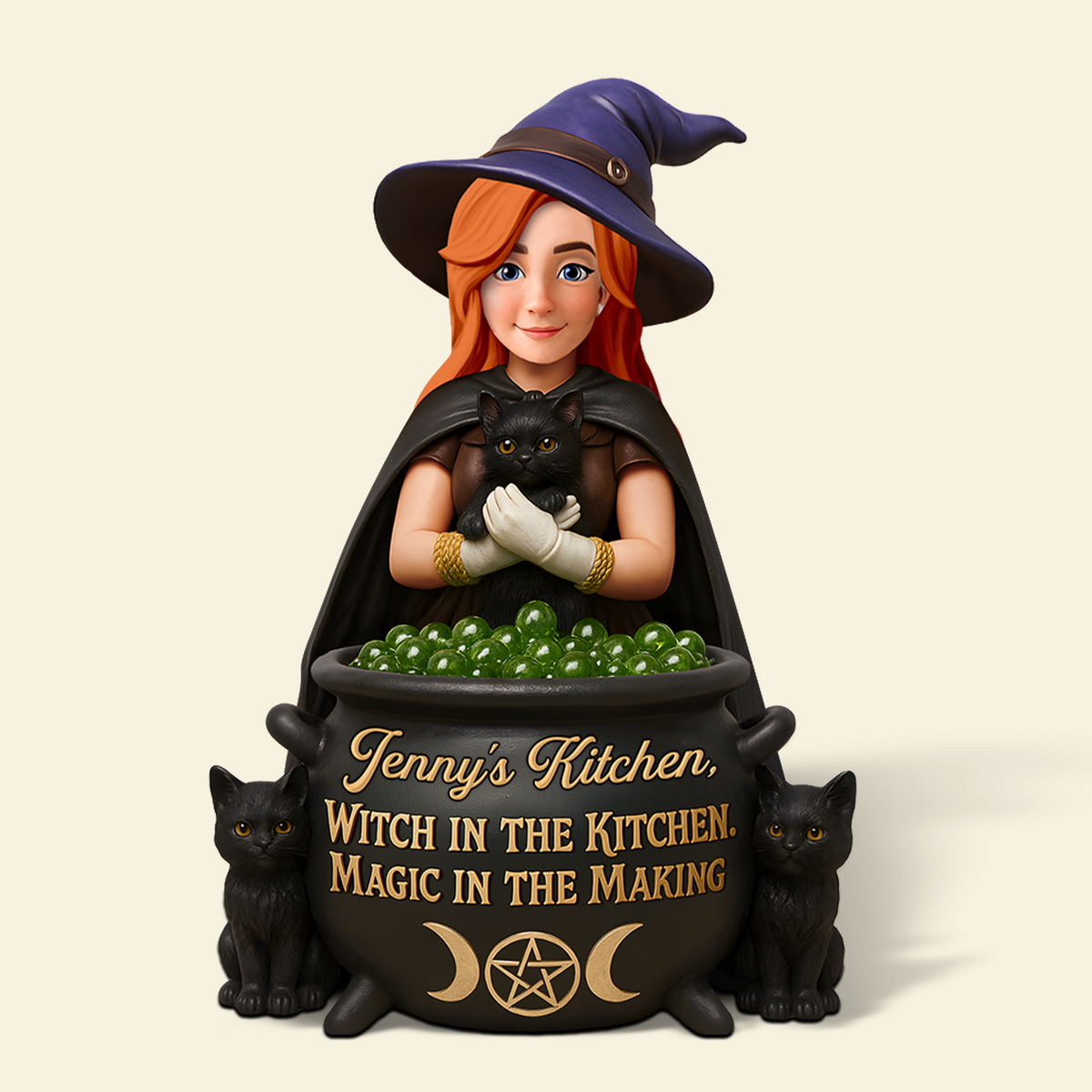 Kitchen Witch Acrylic Plaque - Personalized Gifts For Witches 01ohpu170625-Homacus