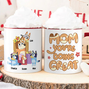 Personalized Gifts For Mom Coffee Mug Mom, You're Doing Great 01NATN020424-Homacus