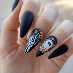 Cute Halloween Nails - 24Pcs Set 01-070825-Homacus