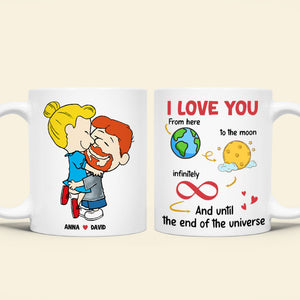 Personalized Gifts For Couple Coffee Mug 04totn020124hg Love You Until The End Of The Universe-Homacus