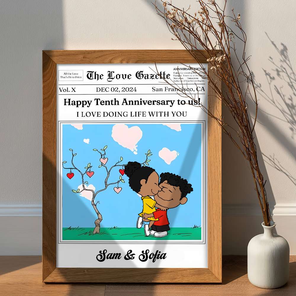 Couples Anniversary Canvas - Personalized Gifts For Couple 01TGMH191224HG-Homacus