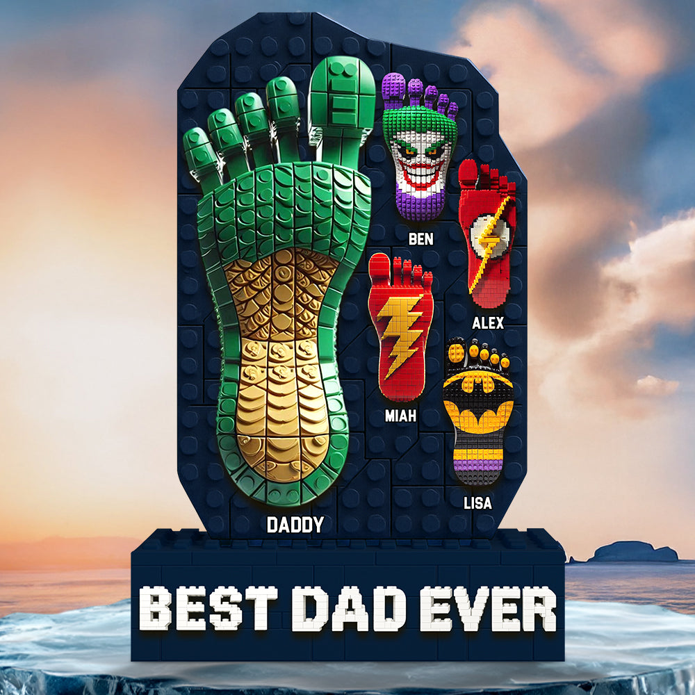 Best Pixel Dad Ever Acrylic Plaque Personalized Gifts For Dad 02OHDT160525-Homacus