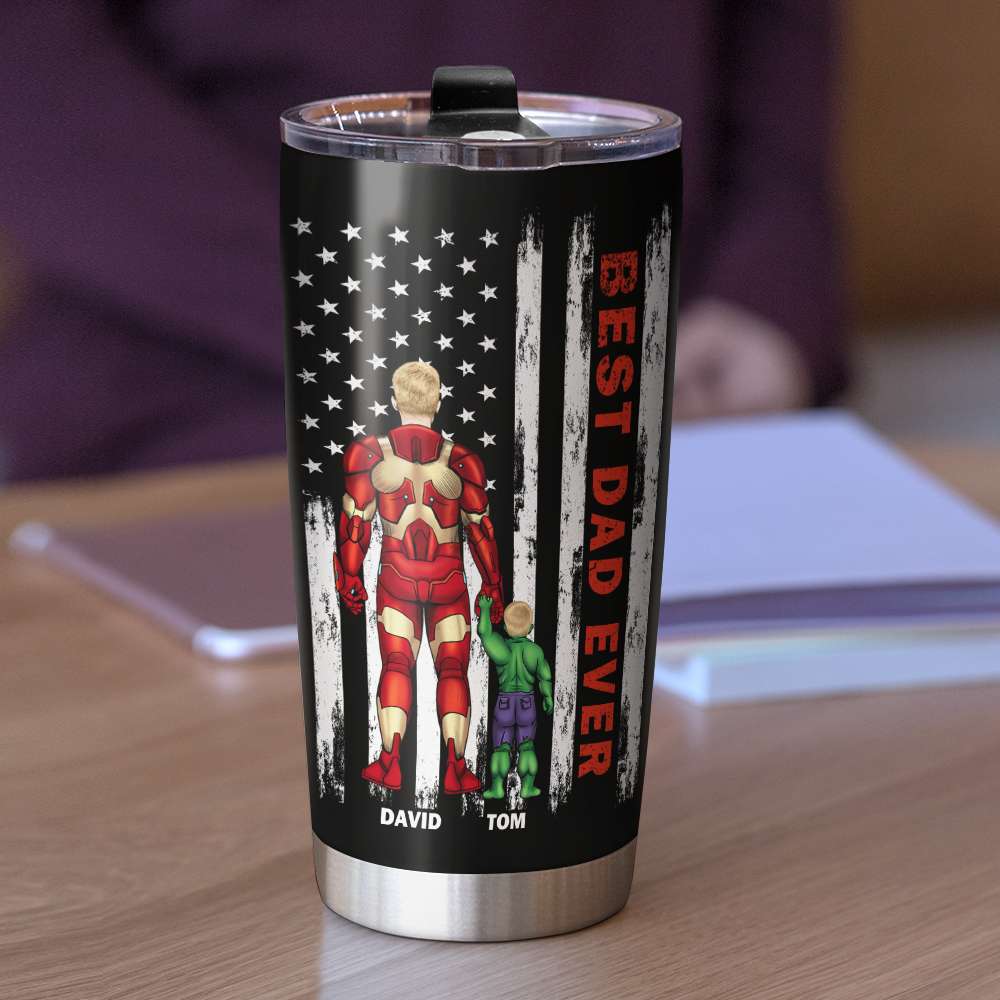American Dad Tumbler Personalized Gifts For Father's Day 03natn180423tm-Homacus