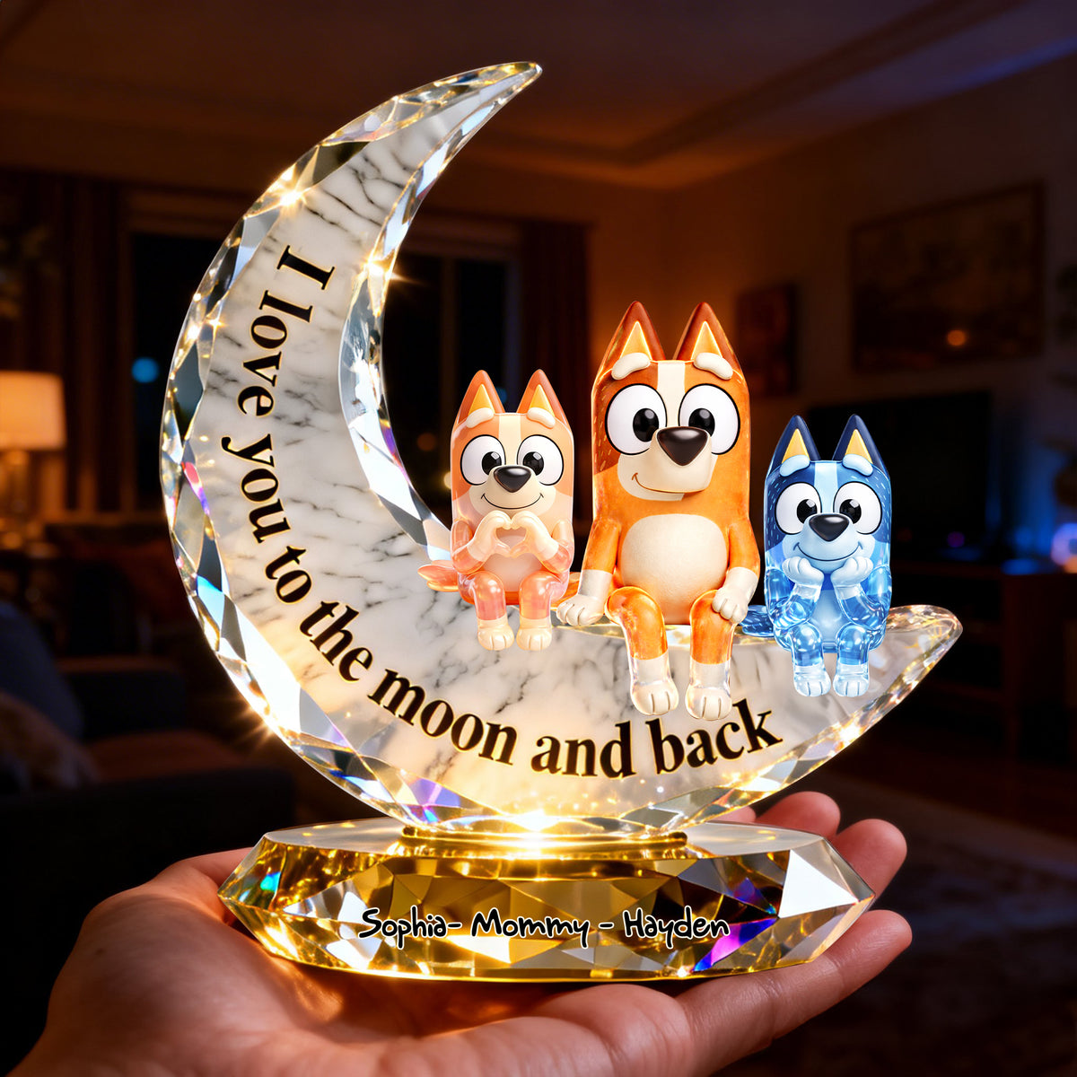 Under The Moonlight Acrylic Plaque - Personalized Gifts For Mom 06OHLU130226-Homacus