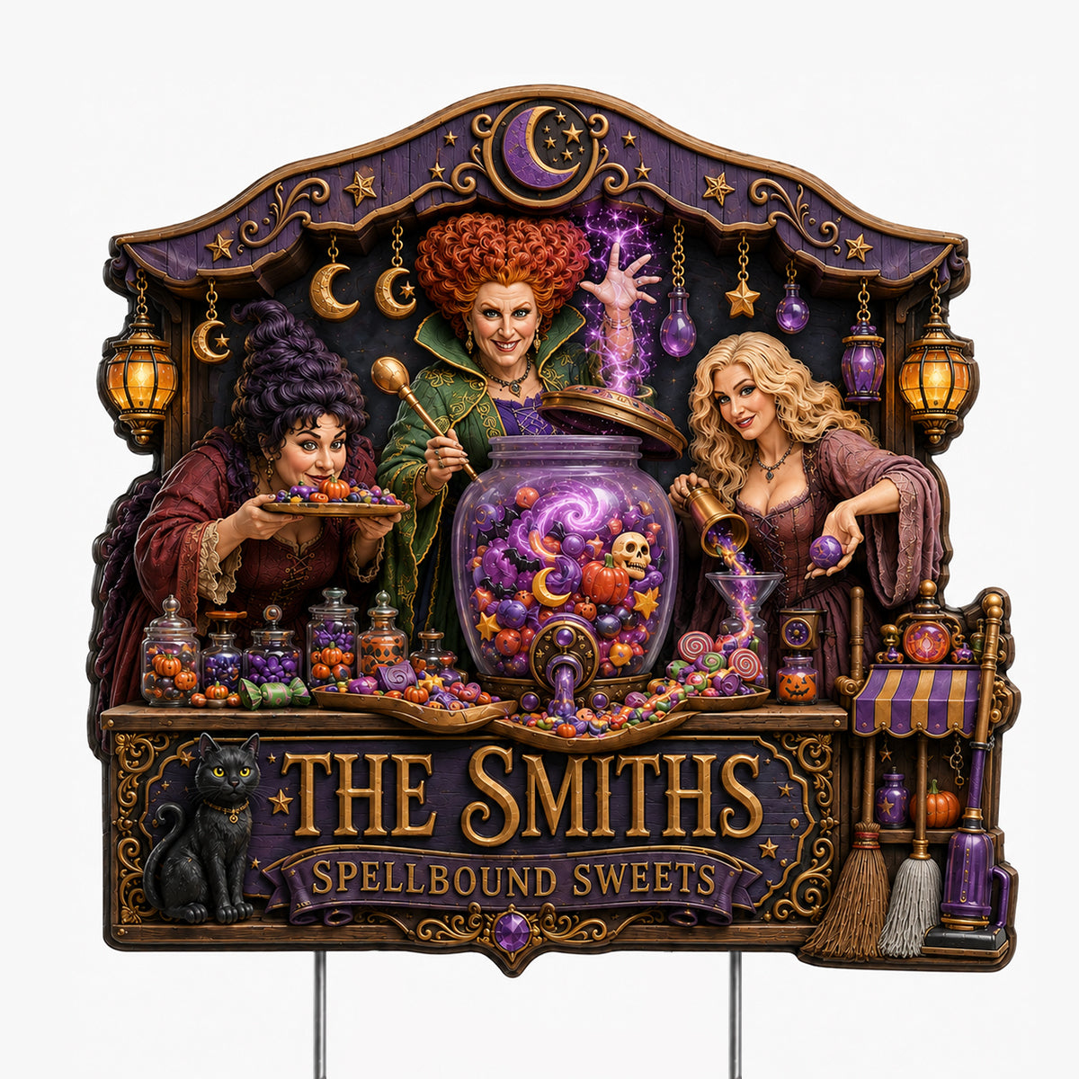 Spellbound Halloween Yard Sign - Personalized Garden Gifts 05HATN030826