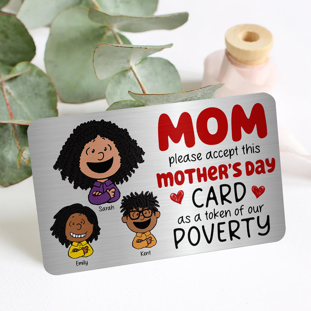 Personalized Gifts For Mom Aluminum Wallet Card 021toqn210125hh-Homacus