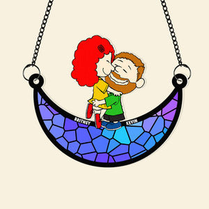 Personalized Gifts For Couple Suncatcher Ornament 05ACDT200125HG-Homacus