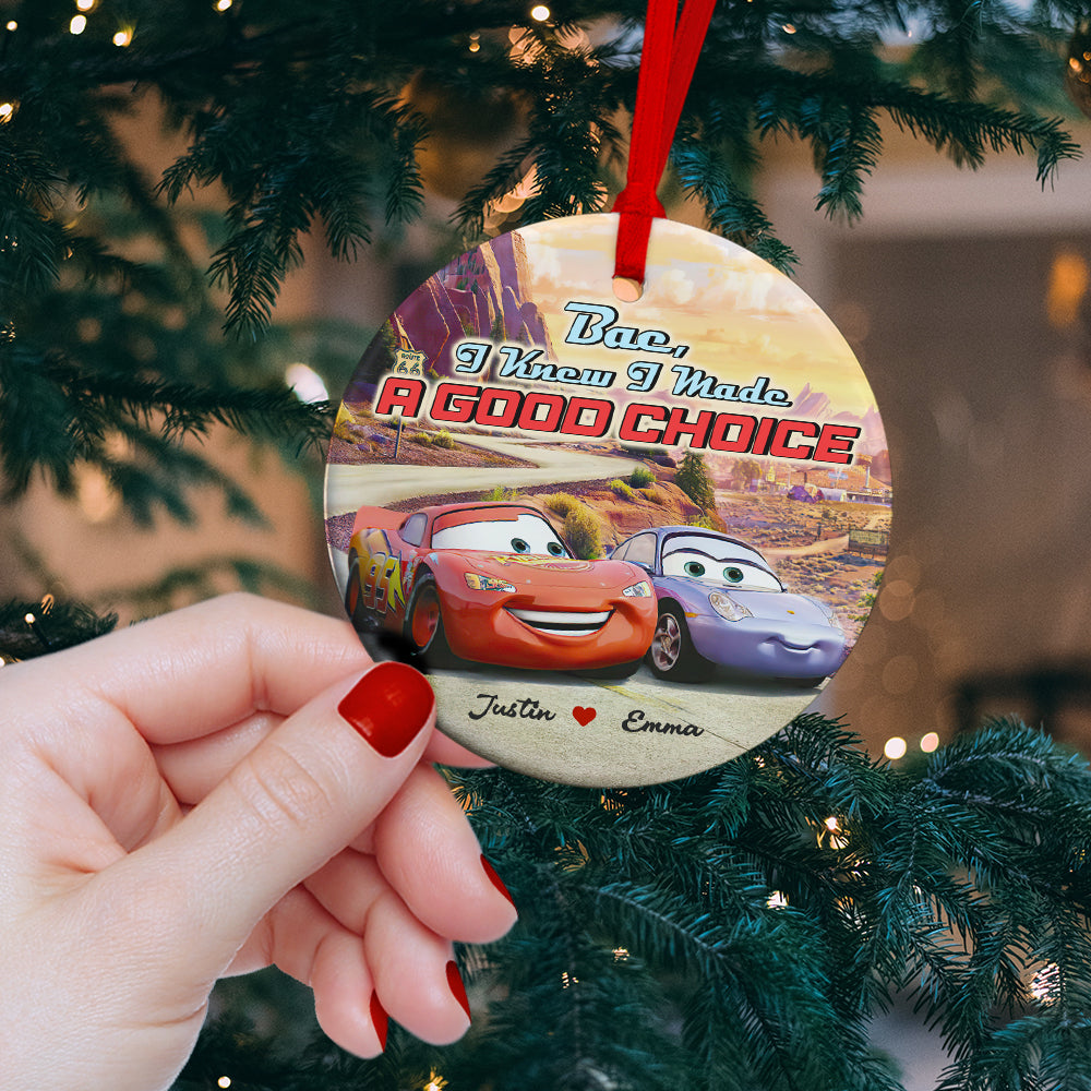 Couple I Made A Good Choice 01tohn291123 Personalized Ceramic Ornament LMQN-Homacus