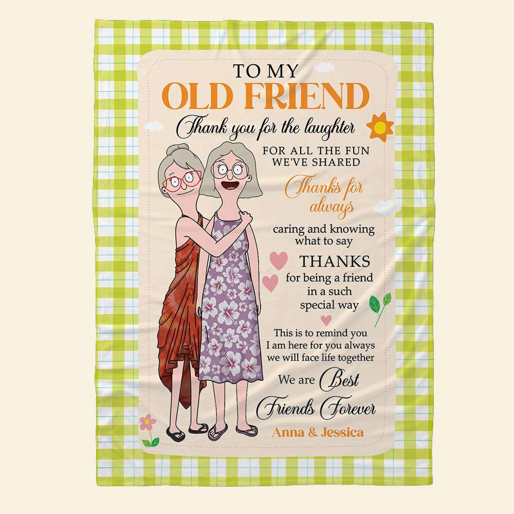 Personalized Gifts For Friend Blanket Best Friends Forever 02ACDT200325HG-Homacus