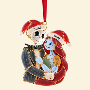 Love To Bone Sea Glass Effect Ornament, Personalized Gifts For Couple 05qhtn151026-Homacus