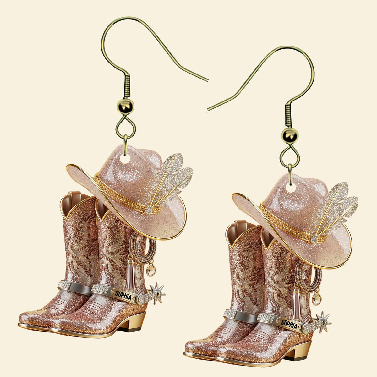 Women's Boots Personalized Gifts For Cowgirl Acrylic Earrings 02ohtn300625-Homacus