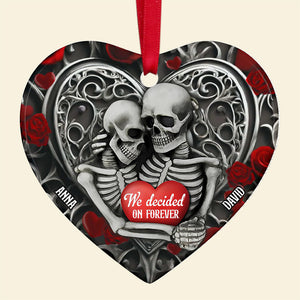 Personalized Christmas Gift For Couple Ornament Skeleton Couple 02OHTN041124-Homacus