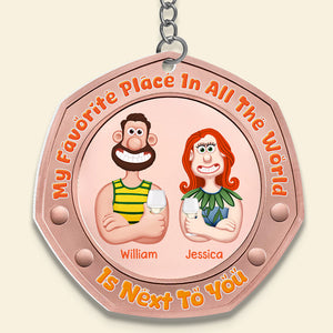 Personalized Gifts For Couple Keychain 02KADT060225PA-Homacus