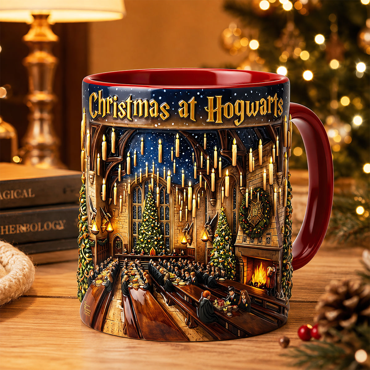 Christmas Fantasy Castle Coffee Mug - Personalized Gifts For Christmas 01hudt210826-Homacus