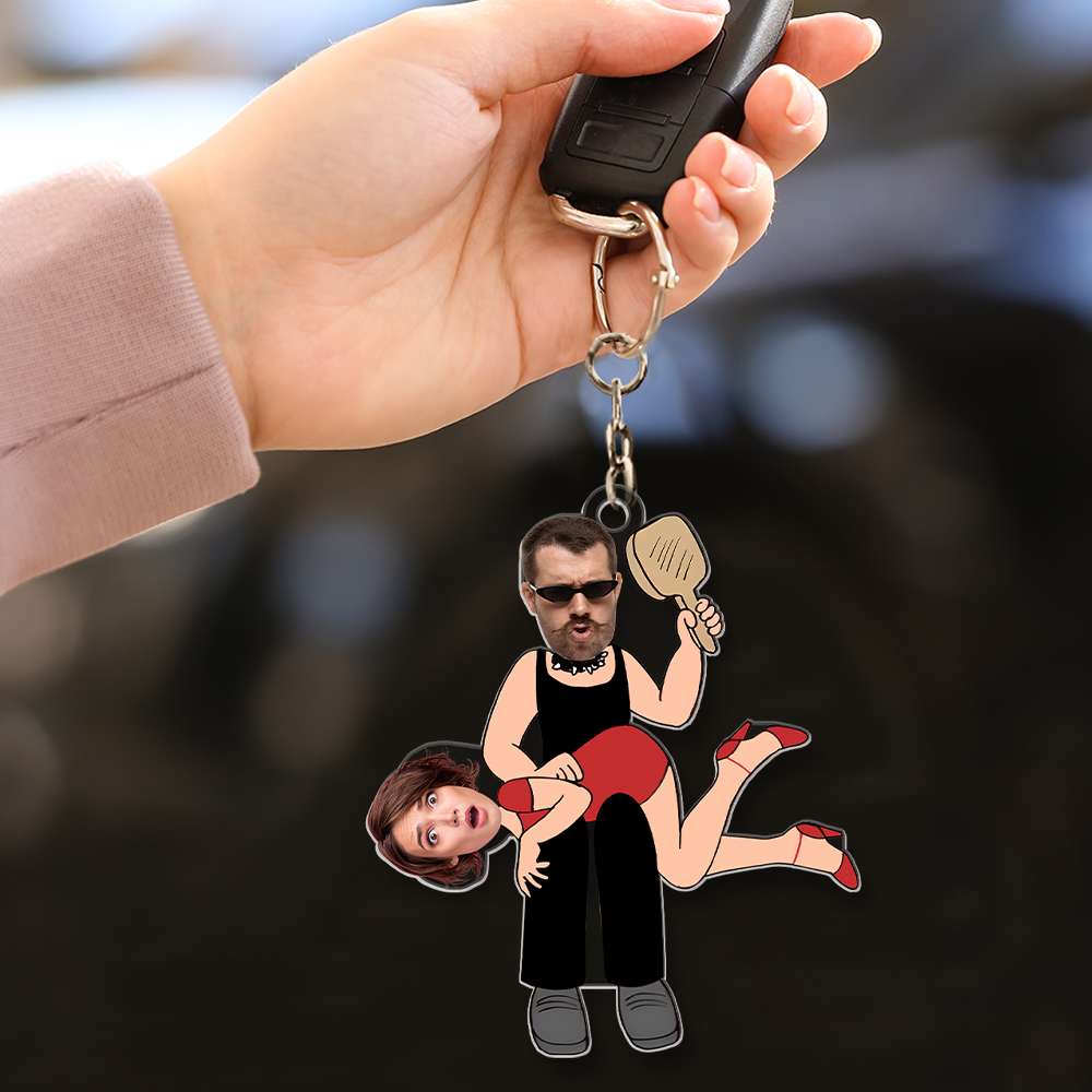 Custom Photo Gifts For Funny Couple Keychain 01OHMH141224-Homacus