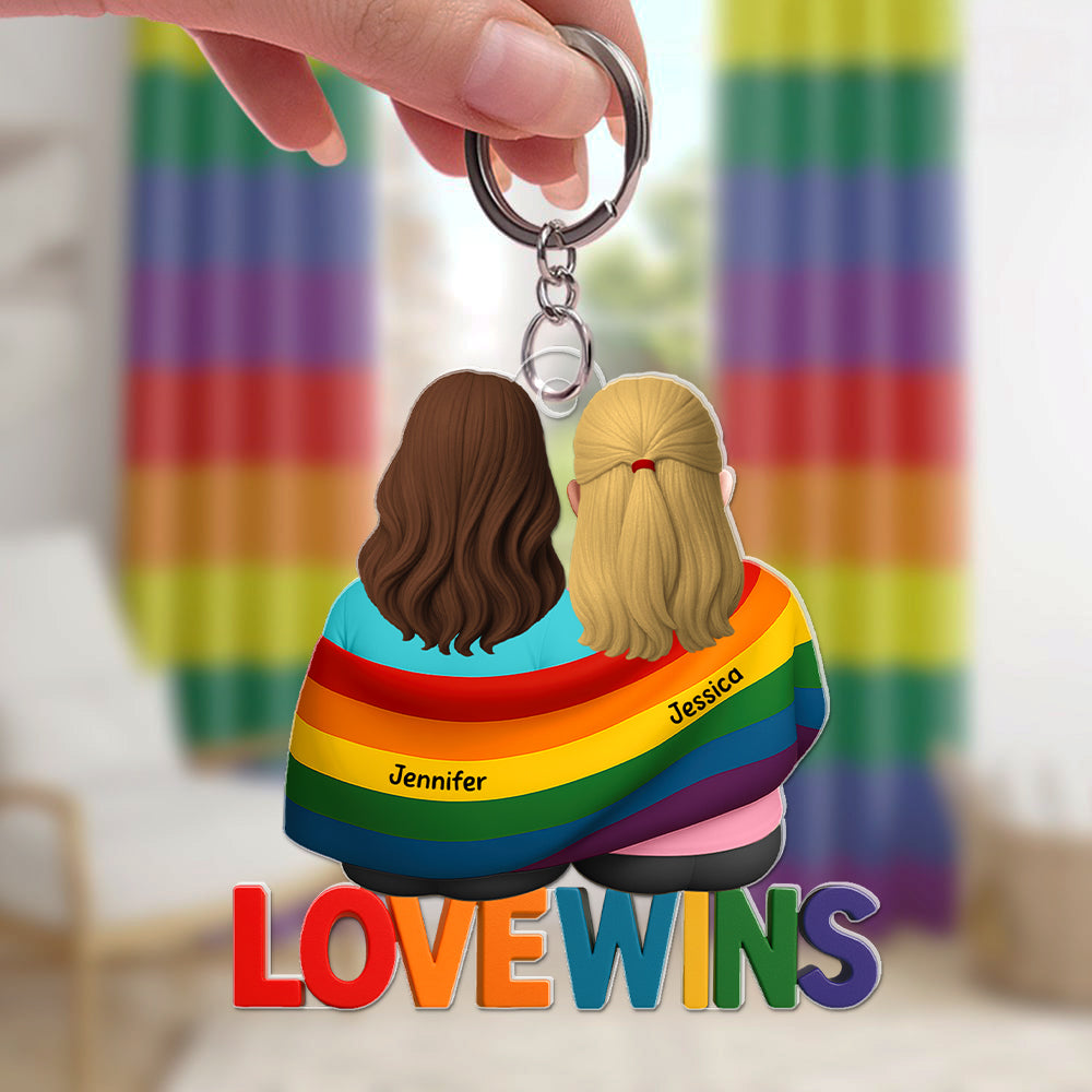LGBT Keychain - Personalized Gifts For Couple 04toqn220525-Homacus