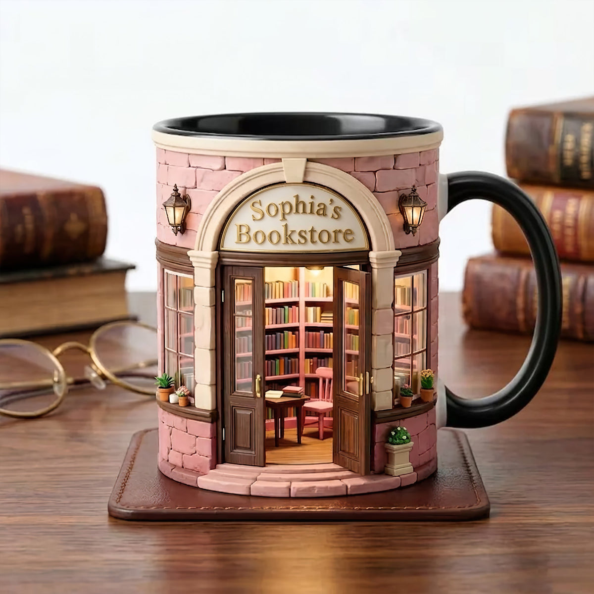 Custom Bookstore Mug - Personalized Coffee Mug - Book Lover Gifts-Homacus