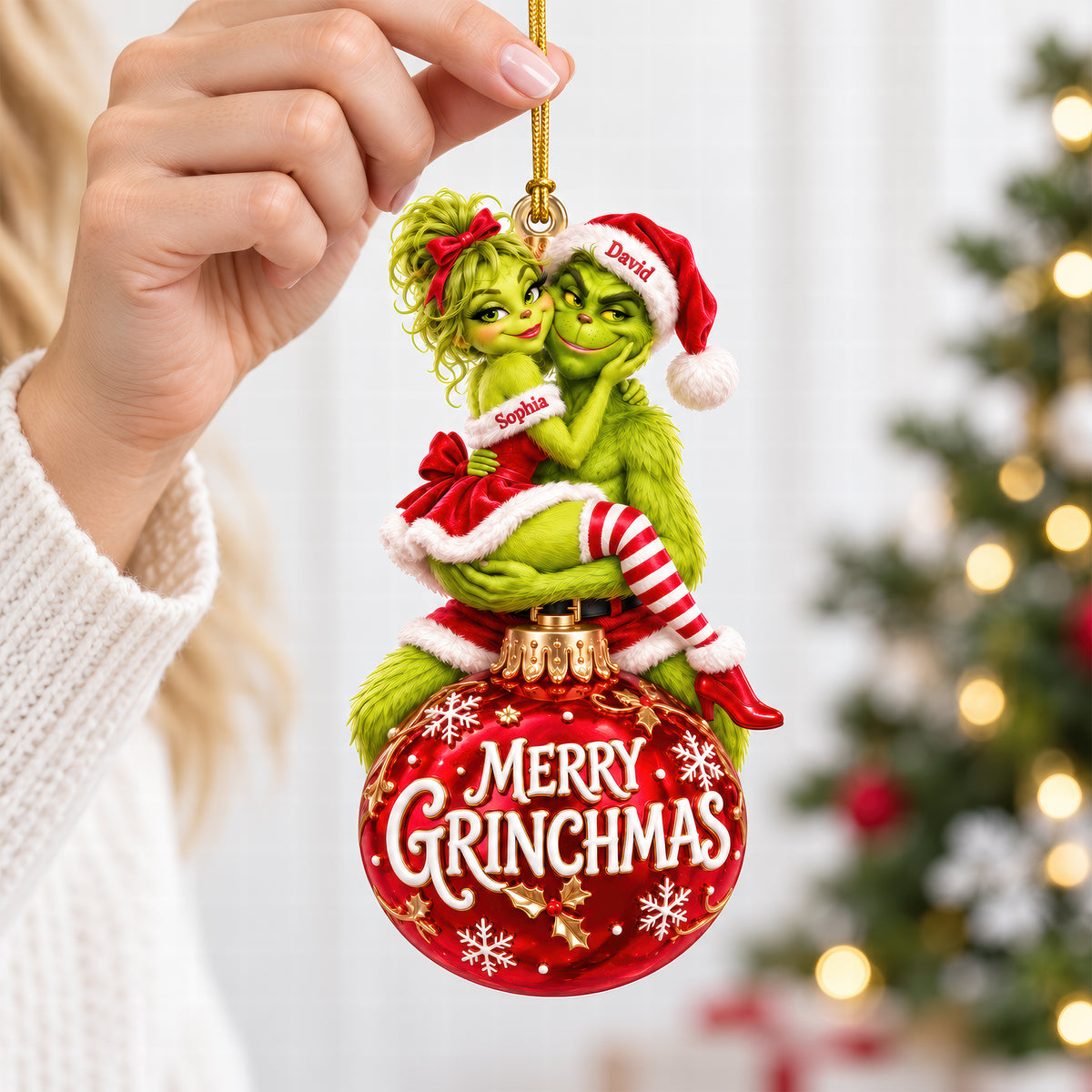 Naughty Couple Christmas Ornament - Personalized Gifts For Couple 09tyqn061026-Homacus