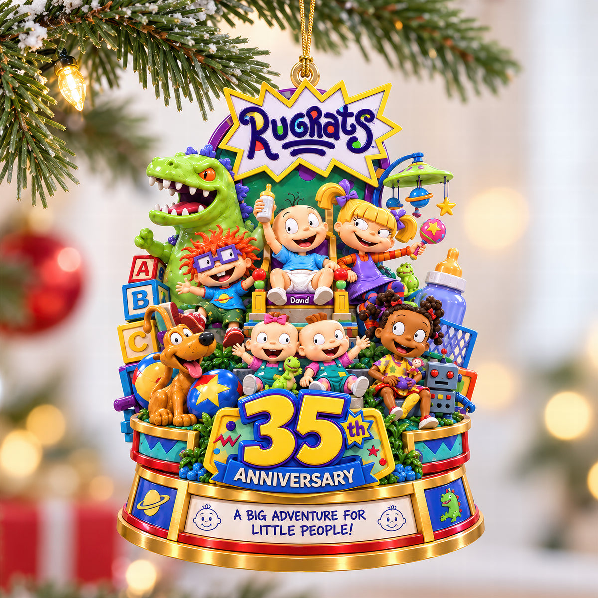 Celebrated 35th Anniversary Reveals The World From A Baby's Point Of View Acrylic Ornament - Personalized Christmas Gifts 04ohqn210926