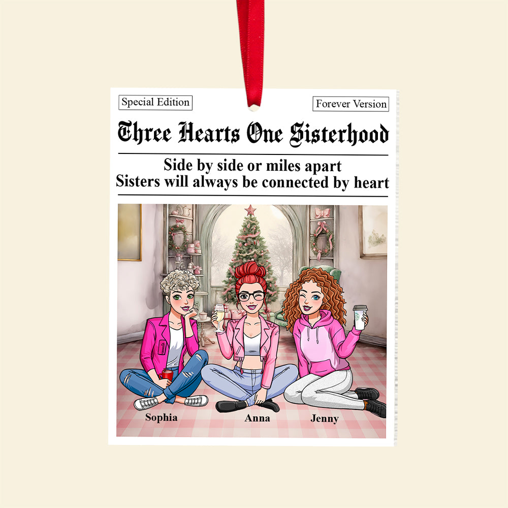 Personalized Gifts For Besties Christmas Ornament 03xqtn251124hh Sisterhood-Homacus