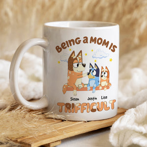 Personalized Gift For Mom Mug Being A Mom Is Trifficult 06NAHN170124-Homacus