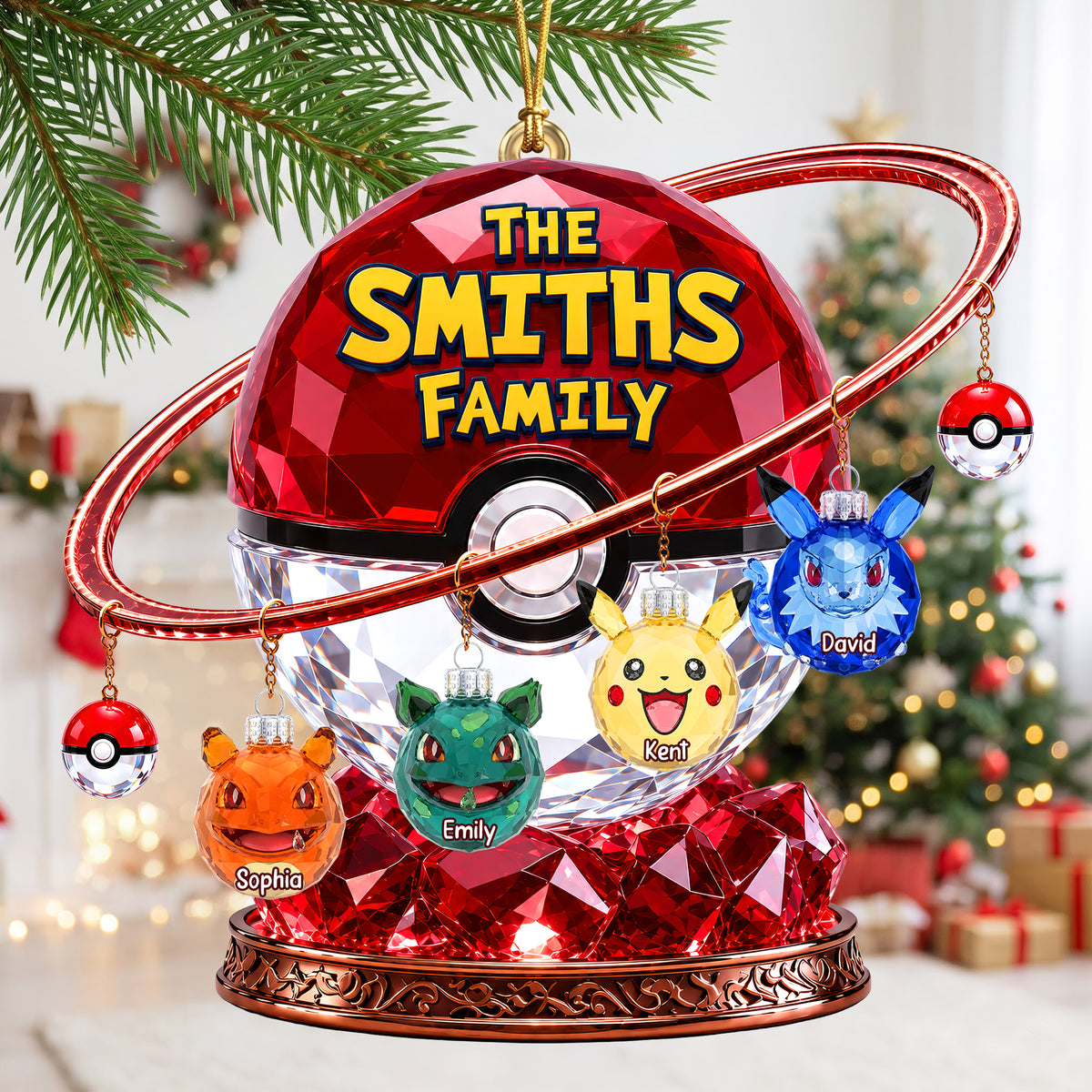 Creature Family Christmas Ornament - Personalized Gifts For Family 06ohqn030926