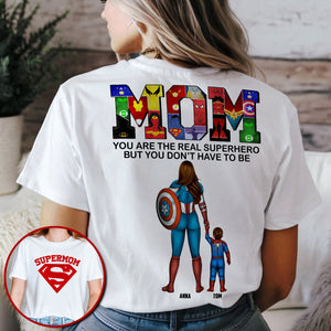 Personalized Gifts For Mom Shirt 02qhtn070325pa Mom You Are The Real Hero-Homacus