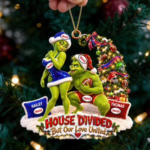 Sport Lover Christmas Couple Ornament - Personalized Gifts For Couple Ornament 03HUDT051026-Homacus