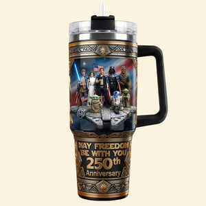 250th Anniversary Tumbler With Handle - Personalized Gifts 01TYTN110626