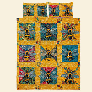 Personalized Gifts For Bee Lovers Quilt Bed Set 04qnqn061124-Homacus