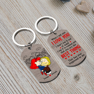 Personalized Gifts For Couple Keychain 05xqqn101224hg-Homacus