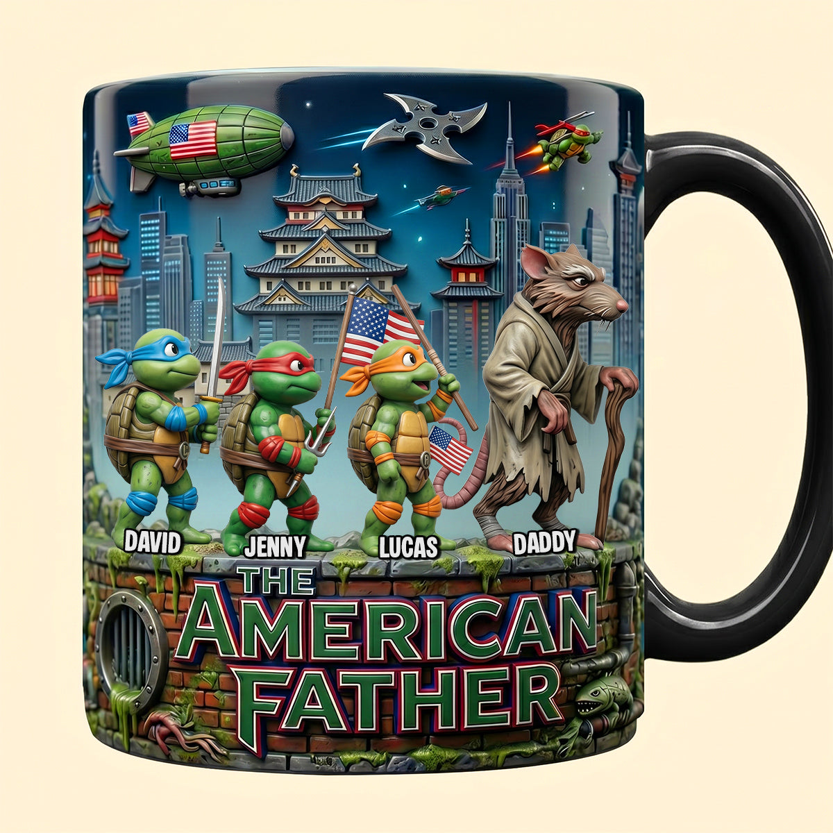 American Tactical Dad Squad Magic Mug, Personalized Gifts For Dads 04qhtn180526-Homacus