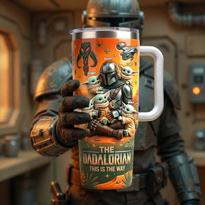 The Best Warrior Dad And Kids Tumbler - Personalized Gifts For Dads 03tylu010526-Homacus