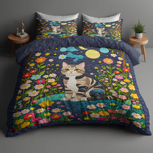 Gifts For Cat Lovers Quilt Bedding Set 03HUDT210125-Homacus