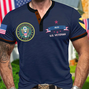 Custom Military Branches Gifts For Veteran Lapel Shirt Bald Eagle Soldier 01HUMH040724-Homacus