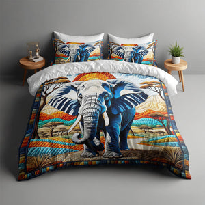 Personalized Gifts For Elephant Lover Quilt Bed Set 04HUMH170125-Homacus