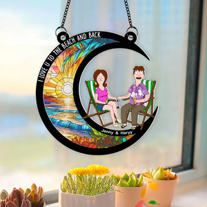 Personalized Gifts For Couple Window Hanging Suncatcher Ornament 03topu110225hg-Homacus