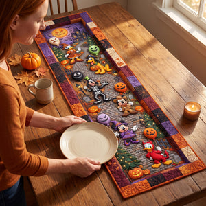 Ghoul Friends Quilted Table Runner - Personalized Halloween Gifts 02PAQN130826-Homacus