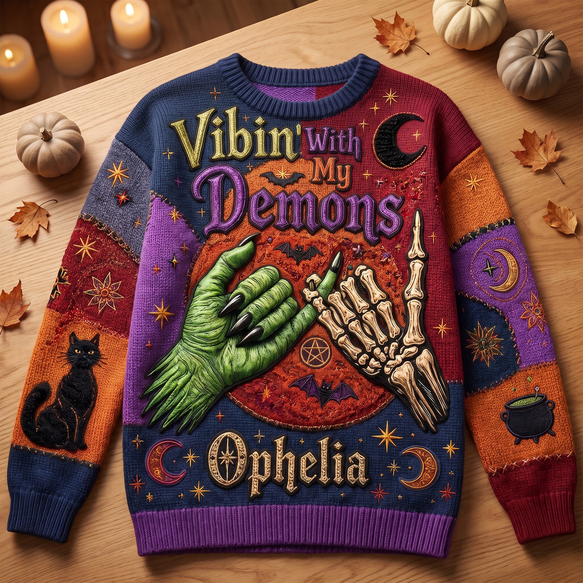 Witch Ugly Sweater - Personalized Gifts For Halloween 02huqn120826-Homacus