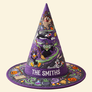 Spooky Quilted Witch Hat - Personalized Gifts For Halloween 02hatn140826