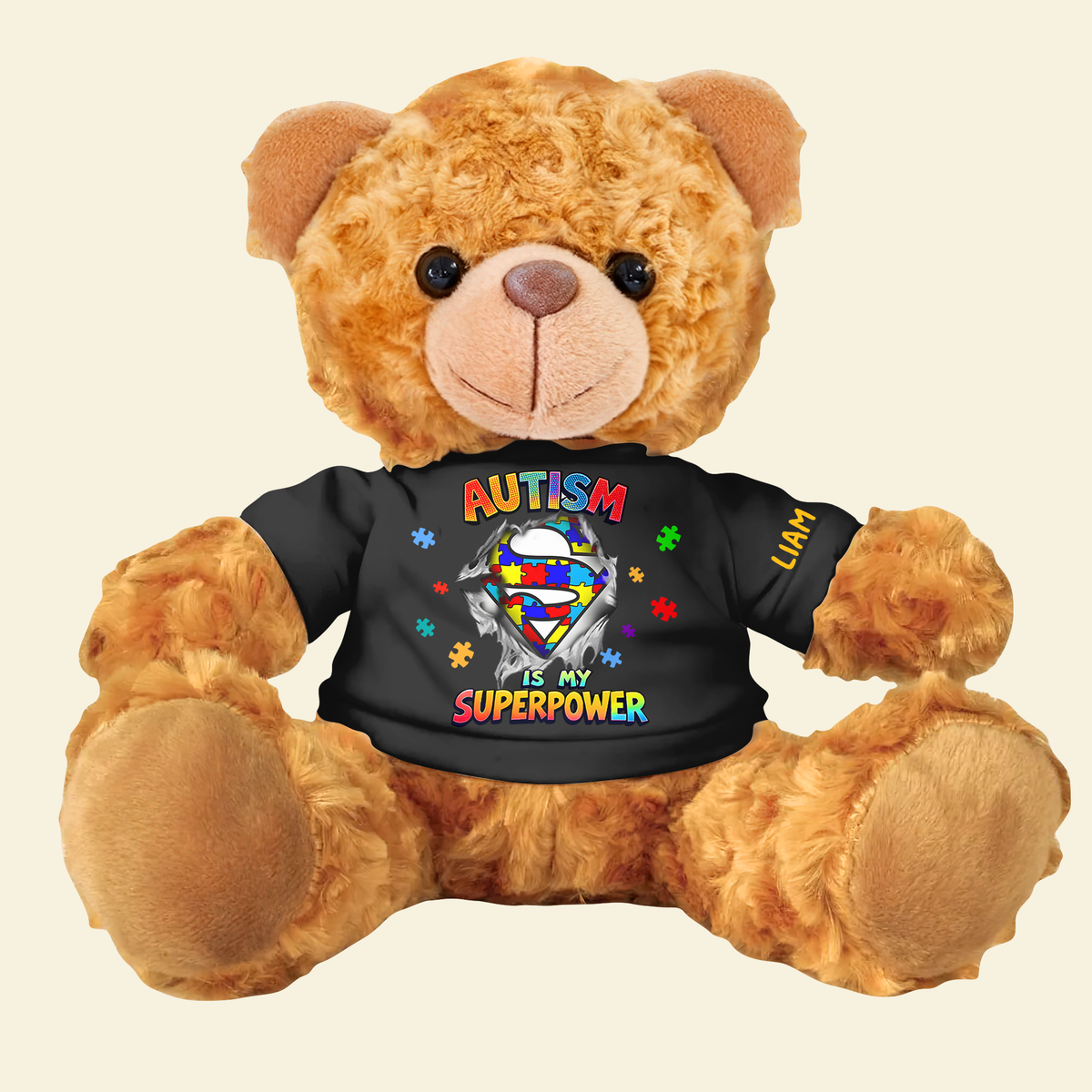 Personalized Gifts For Autism Kids Bear With Shirt 01topu270225-Homacus