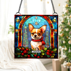 Personalized Gifts For Dog Lovers Suncatcher Ornament 05hutn090924 Chihuahua-Homacus