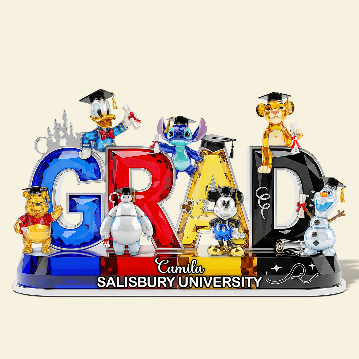 Cartoon Graduation Plaque - Personalized Gifts For Graduates 02ohpu260525-Homacus