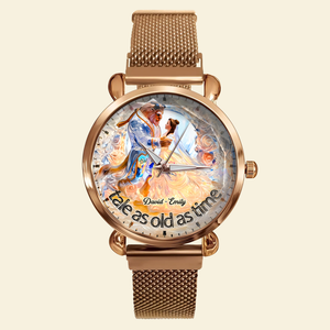 Couple Mesh Strap Quartz Watch - Personalized Gifts For Couple 04TGPU170725-Homacus