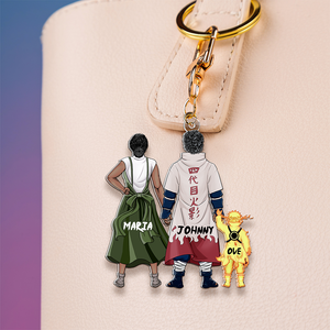 Personalized Gifts For Ninja Family Keychain 02QHHU200225PA-Homacus