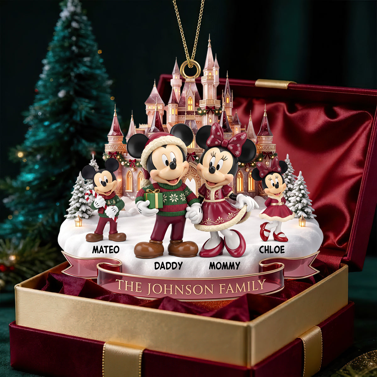 Cozy Christmas Family Ornament - Personalized Gifts For Family Christmas Ornament 02TODT030926