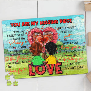 Personalized Gifts For Couple Lover Jigsaw Puzzle We are my missing piece 04XQMH121224HG-Homacus