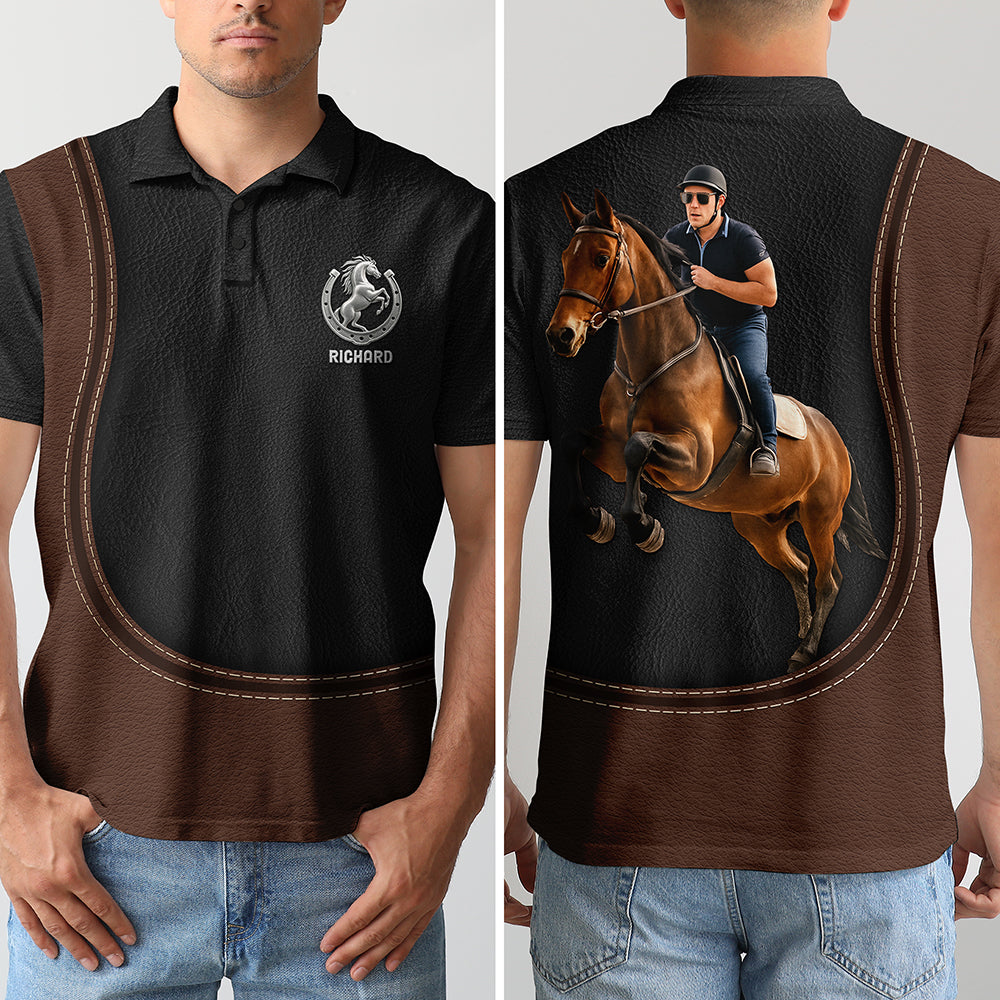 Horse Lover 3D Polo Shirt - Custom Photo Gifts For Horse Riders 04pgqn060825-Homacus