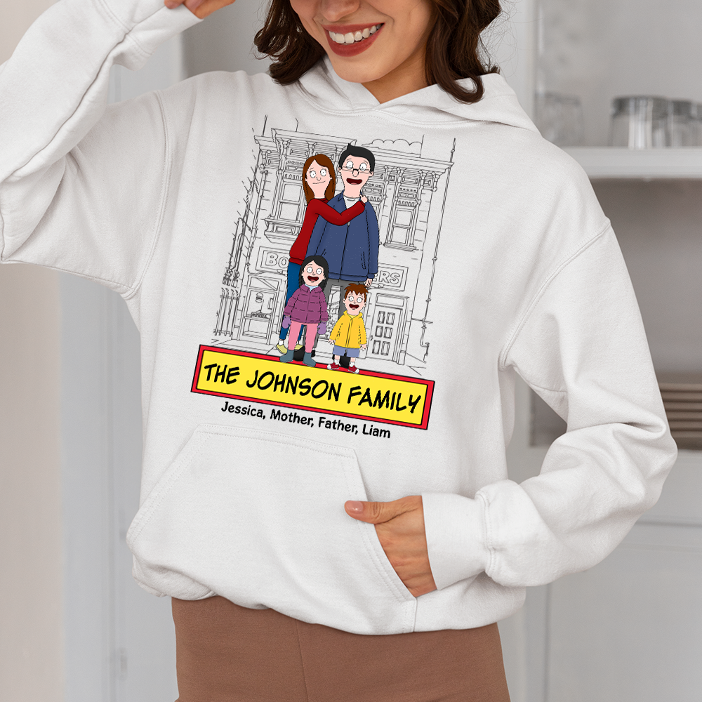Personalized Gifts For Family Shirt Cartoon Family 05ACPU120225HG-Homacus