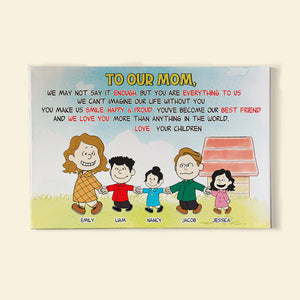 Personalized Gifts For Mom Canvas Print 02HUPU230324DA Mother's Day-Homacus